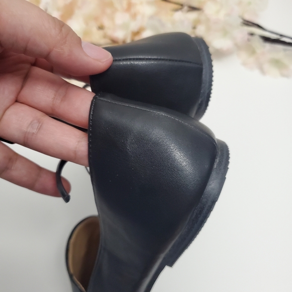 Wide Fit George Black Memory Foam Flats - Picture 6 of 6